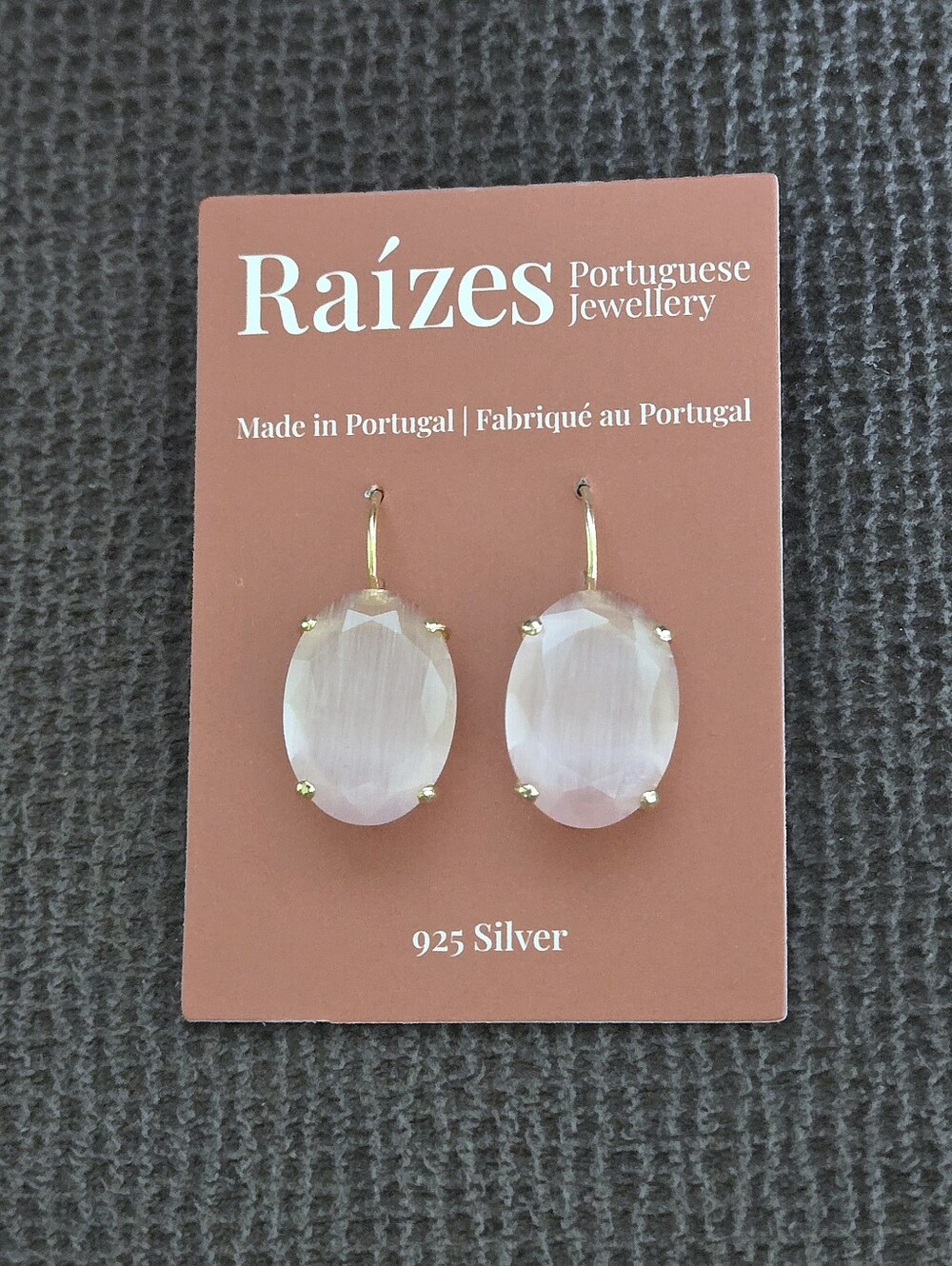 Raizes Natural Rose🌹 Quartz Earrings